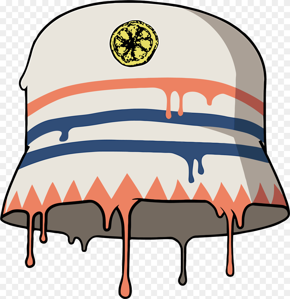 The Stone Roses Reni Dripping Paint Bucket Hat Design Stone Roses Logo, Clothing, Crib, Furniture, Infant Bed Png
