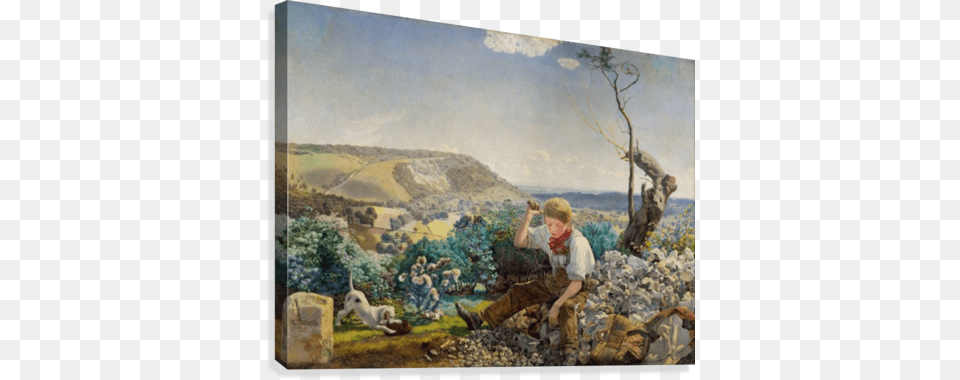 The Stonebreaker Canvas Print Stone Cutter Painting, Person, Art, Boy, Child Free Png