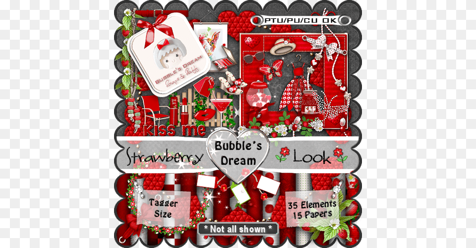 The Strawberry Look Scrapkit Tagger Sizecu Ok Strawberry, Envelope, Greeting Card, Mail Png