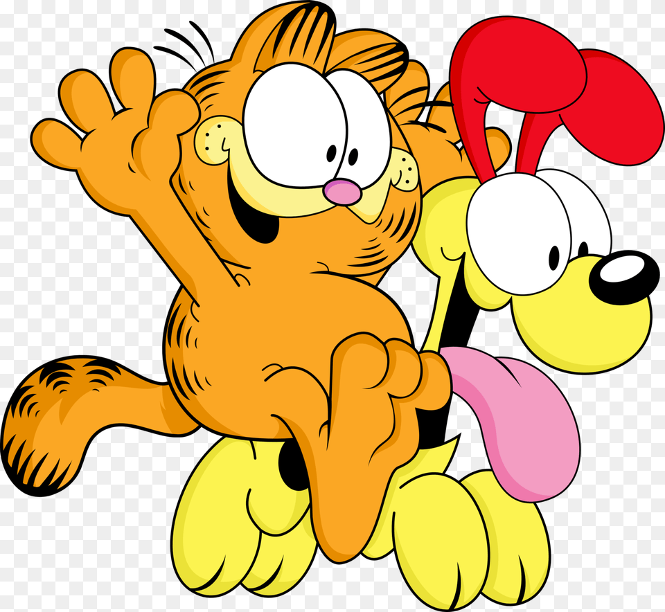 The Strip S Focus Is Mostly On The Interactions Among Garfield And Odie, Cartoon, Baby, Person, Face Free Png Download