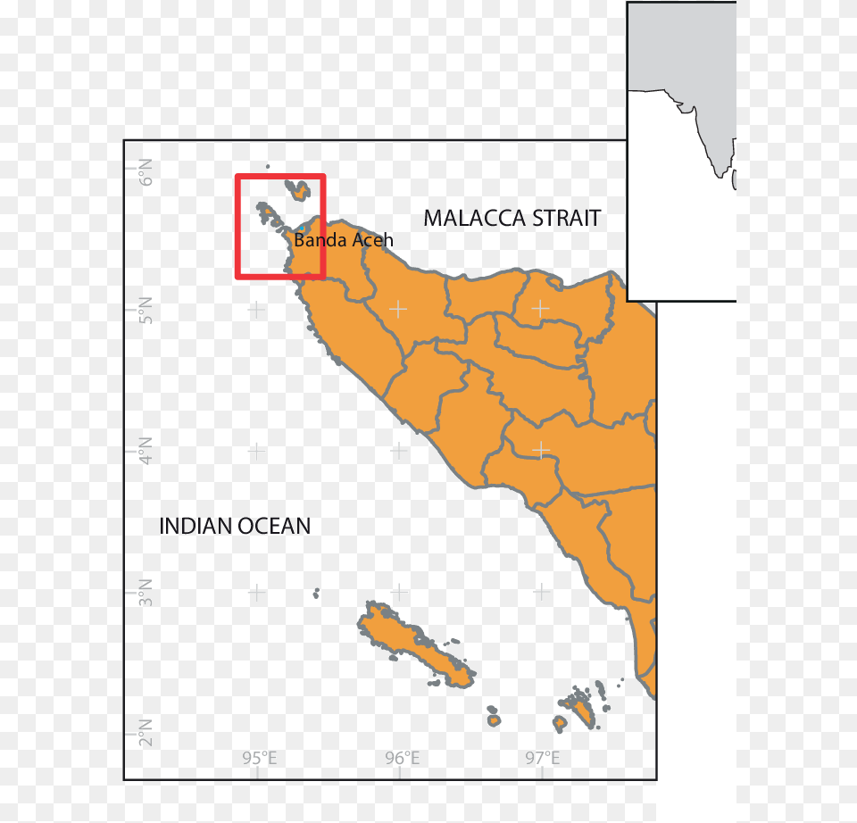 The Study Area At The Northern Tip Of Aceh Map, Chart, Plot, Atlas, Diagram Free Png