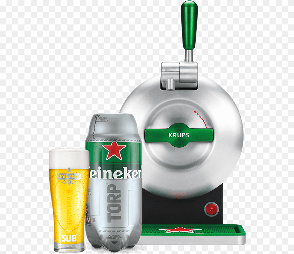 The Sub Heineken Edition Heineken Home Beer Pump, Alcohol, Beverage, Lager, Glass Free Png Download