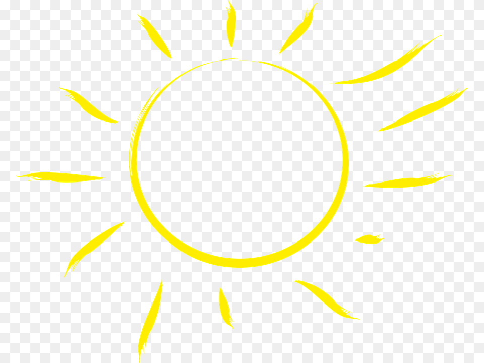 The Sun Sweetheart Yellow Weather The Rays Radius Genomskinlig Sol, Flower, Plant, Sunflower, Outdoors Free Png Download