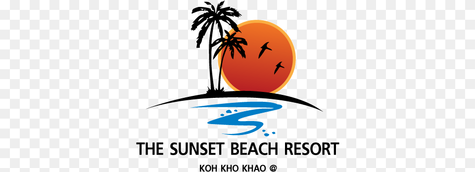 The Sunset Beach Resort Koh Kho Khao Sunset Beach Resort Logo, Advertisement, Outdoors, Nature, Poster Free Png