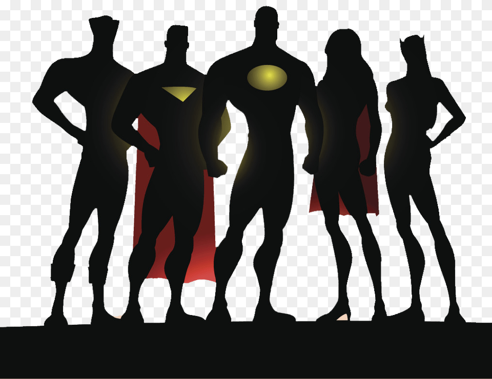 The Superhero Academy, People, Person, Silhouette, Adult Free Png