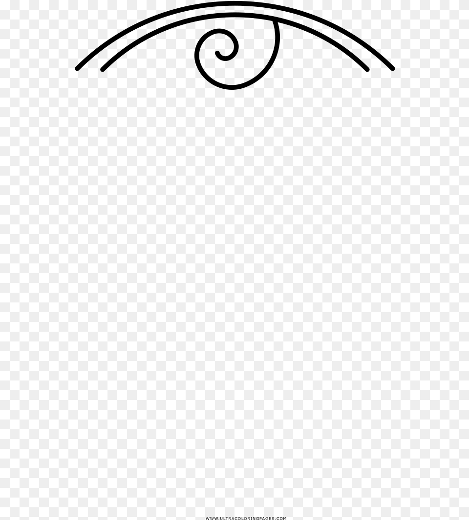 The Swirly Eye Coloring, Gray Free Png Download
