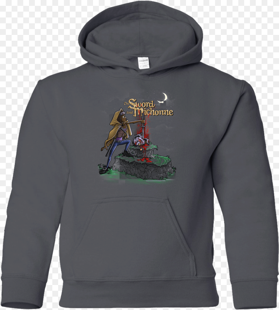 The Sword And Michonne Youth Hoodie T Shirt, Clothing, Hood, Knitwear, Sweater Free Png