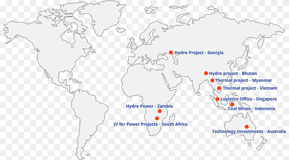 The Synchronisation Of Both The Units Was Completed Tata Power Global Presence, Chart, Plot, Map, Atlas Png Image