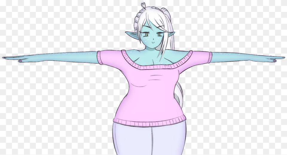 The T Pose Strikes Back Illustration, Adult, Person, Female, Woman Free Png