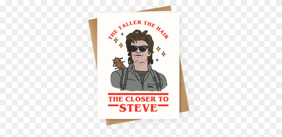 The Taller The Hair The Closer To Steve Greeting Card Babysitter Of The Year, Poster, Advertisement, Accessories, Person Free Png Download