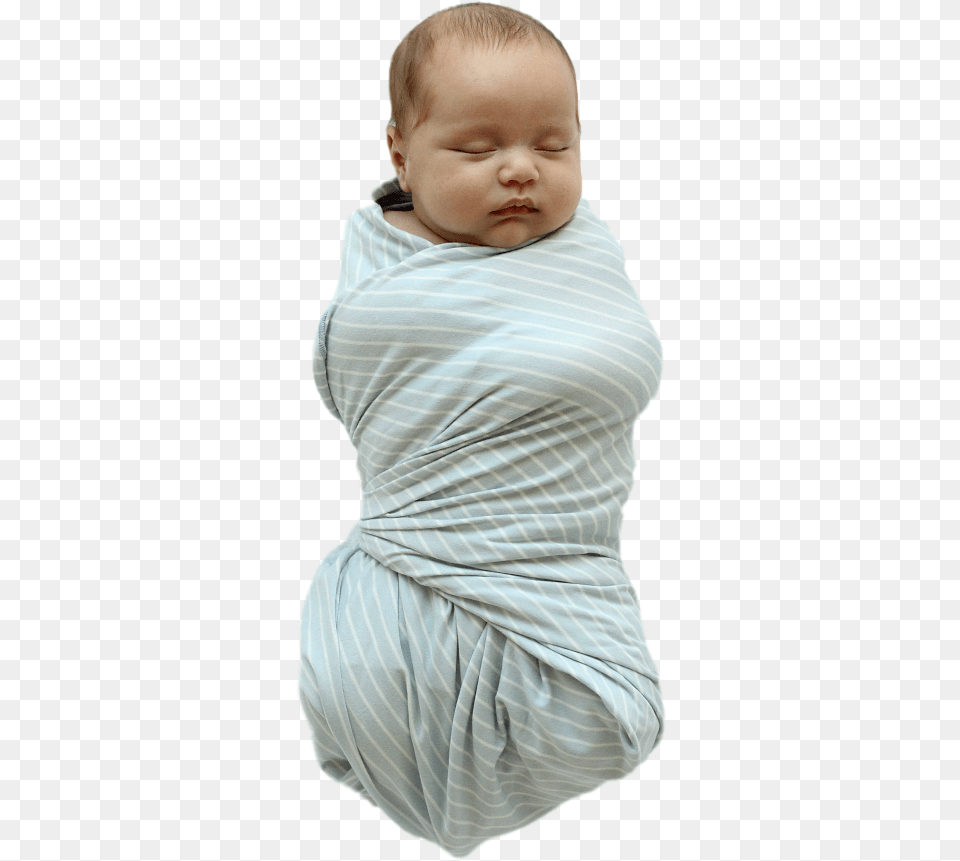 The Tamara Cloud Blue Stripe Oversized Swaddle Swaddling, Baby, Face, Head, Newborn Png