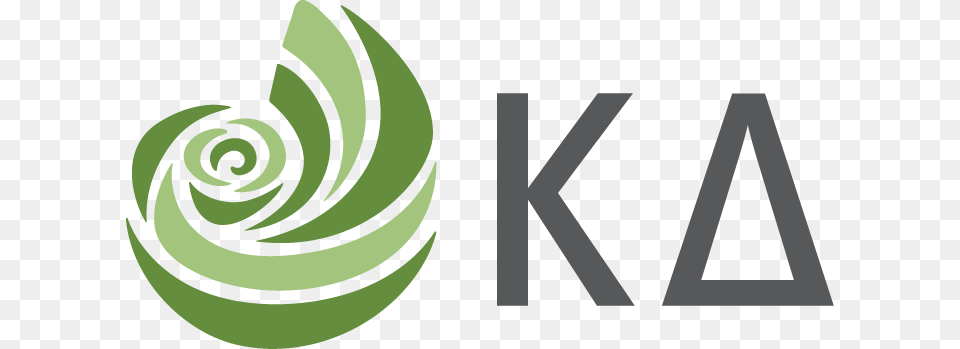 The Tampa Kd Alumnae Chapter Is Comprised Of Kappa Kappa Delta Logo, Green, Spiral, Coil Free Png