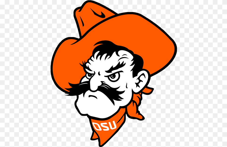 The Tape Ok State Iowa State Pistol Pete Oklahoma State University Logo, Clothing, Hat, Baby, Cowboy Hat Free Transparent Png