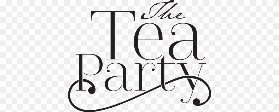 The Tea Party, Text, Handwriting, Calligraphy Free Transparent Png