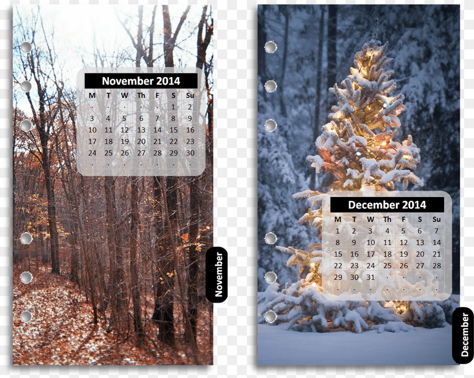 The Templates Are Set Up With Seasonal Pictures I39ve Christmas Tree, Text, Calendar, Christmas Decorations, Festival Free Png Download