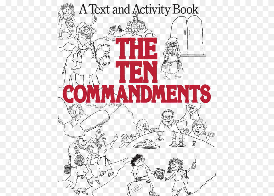 The Ten Commandments Cartoon, Book, Publication, Baby, Person Png