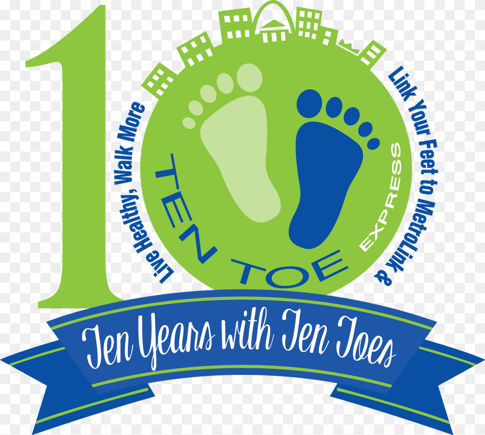 The Ten Toe Express Website Has Been Down For The Past Illustration, Logo, Footprint Free Png