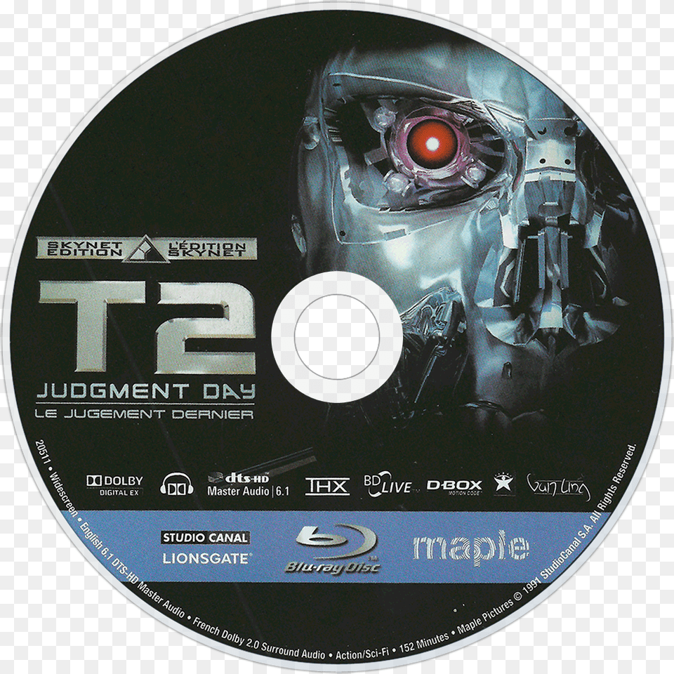 The Terminator Logo Terminator 2 Blu Ray Disc, Disk, Dvd, Adult, Male Free Png Download