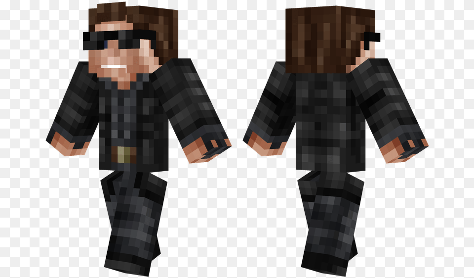 The Terminator Skin De Minecraft, Person, Fashion, Formal Wear, Head Png Image