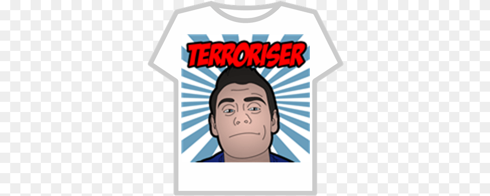 The Terroriser Roblox Roblox Clever Cover T Shirt, Clothing, T-shirt, Baby, Person Free Png Download