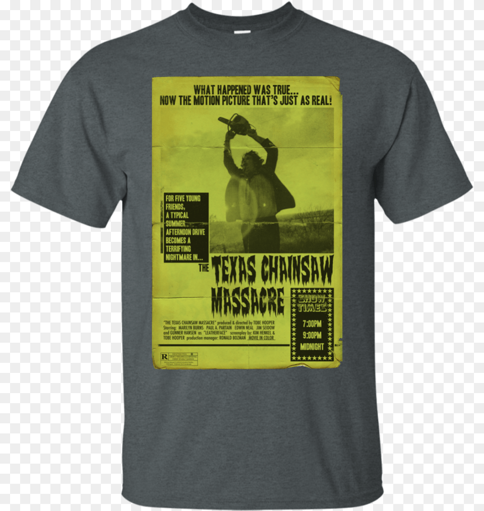 The Texas Chainsaw Massacre Movie Poster Tee T Shirt Texas Chainsaw Massacre Gunnar Hansen, T-shirt, Clothing, Adult, Wedding Free Png Download