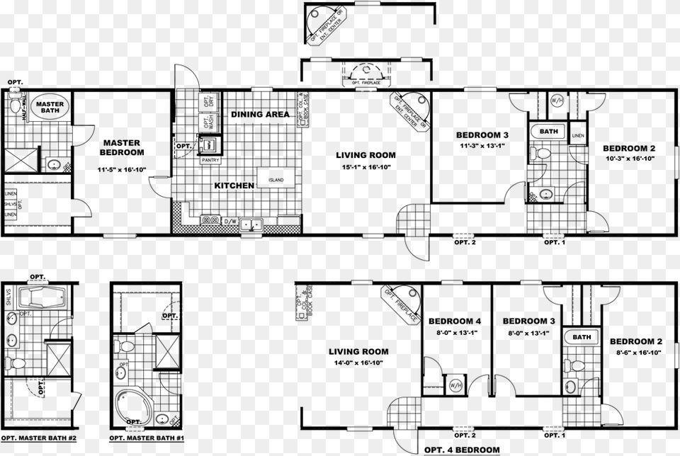 The The Bigfoot Floor Plan Clayton Homes Xtreme Floor Plans, Gray Free Transparent Png