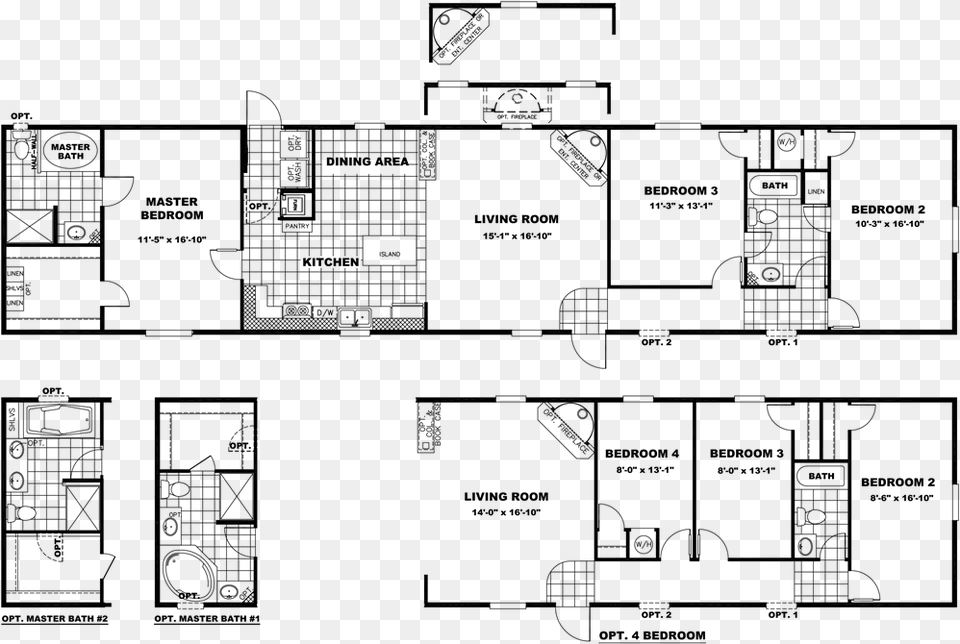 The The Bigfoot Floor Plan Floor Plan, Gray Free Transparent Png