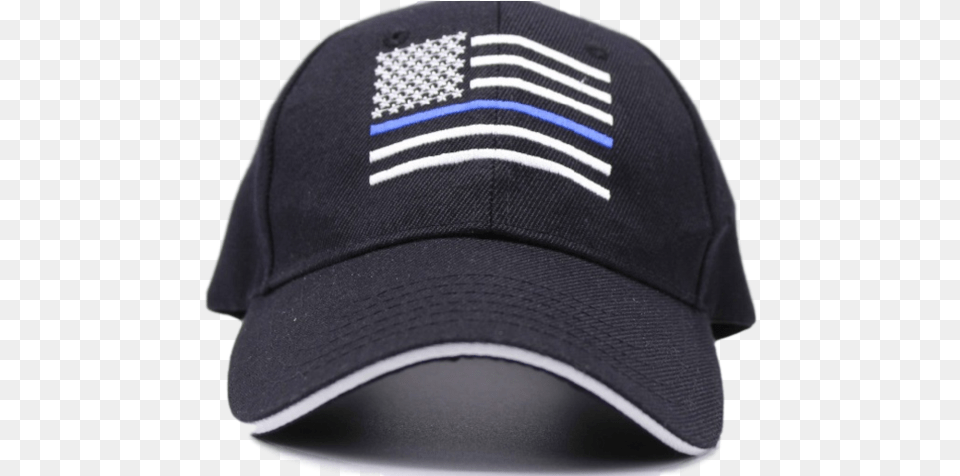 The Thin Blue Line Cap Baseball Cap, Baseball Cap, Clothing, Hat Png Image