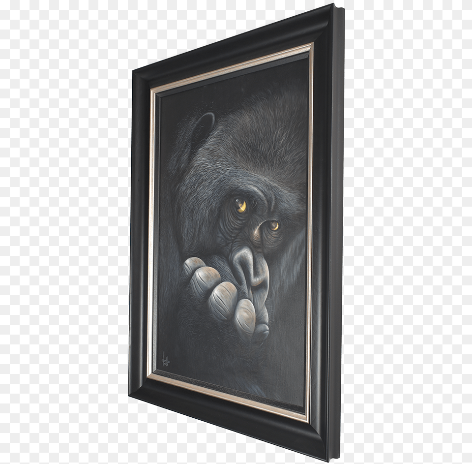 The Thinker Picture Frame, Animal, Ape, Mammal, Wildlife Free Transparent Png