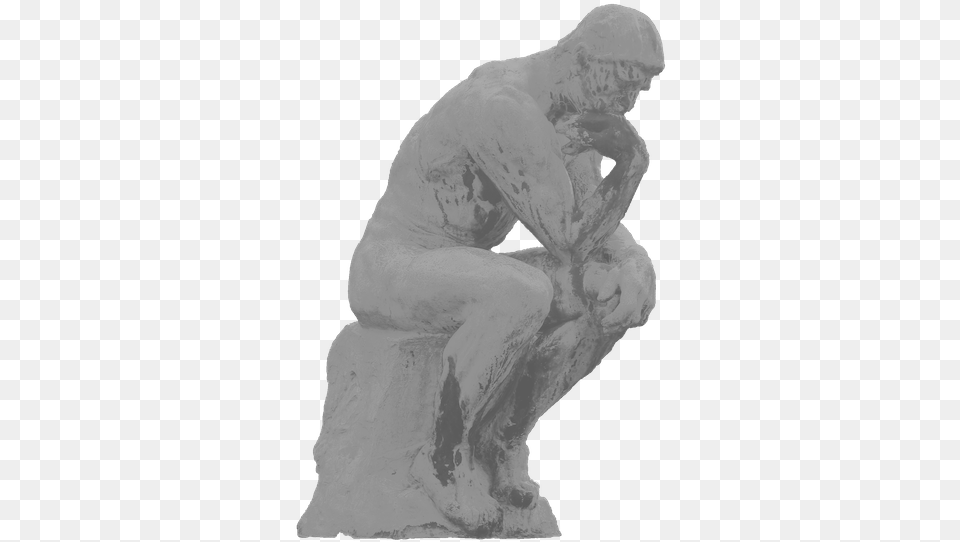 The Thinker Statue, Art, Nature, Outdoors, Snow Free Transparent Png