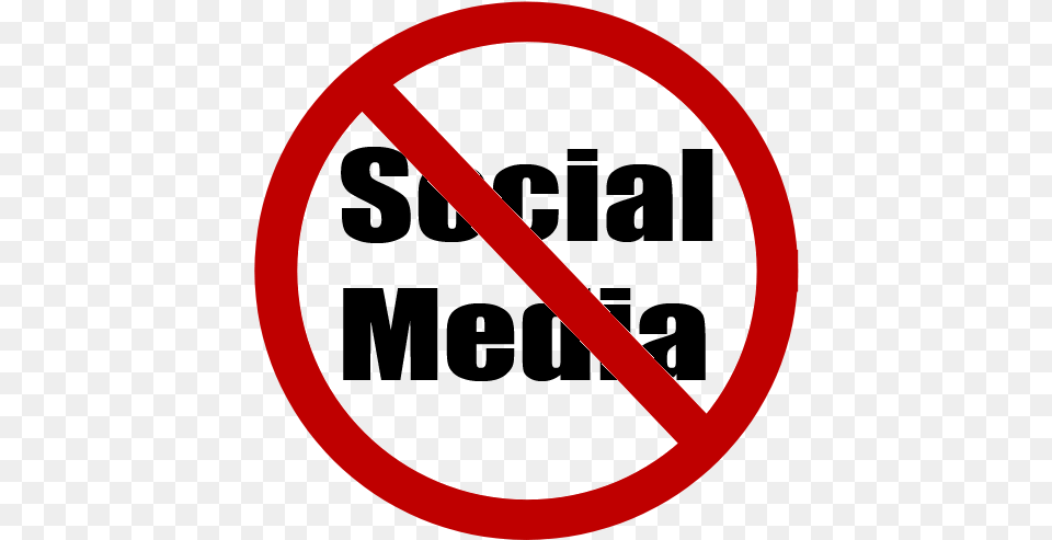 The Thought Of Walking Away From Social Media For An Anti Social Media, Sign, Symbol, Road Sign Free Png