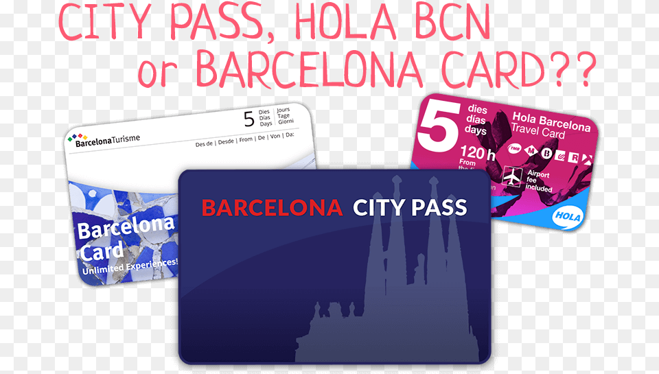 The Three Best Barcelona Discount Pass Options Barcellona Card, Text, Credit Card Free Transparent Png