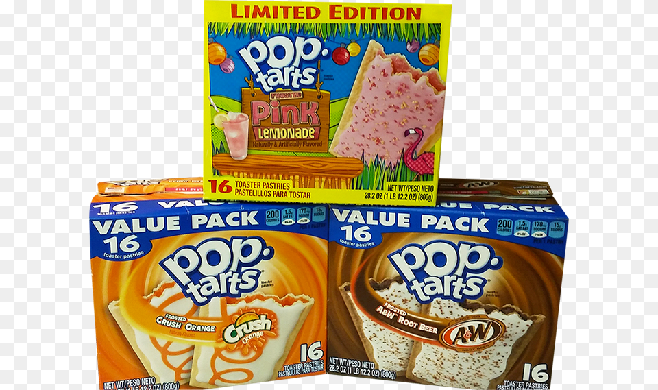 The Three Newest Flavors Of Pop Tarts Have Been Unleashed Crush Orange Pop Tarts, Food, Snack, Bread, Sweets Png