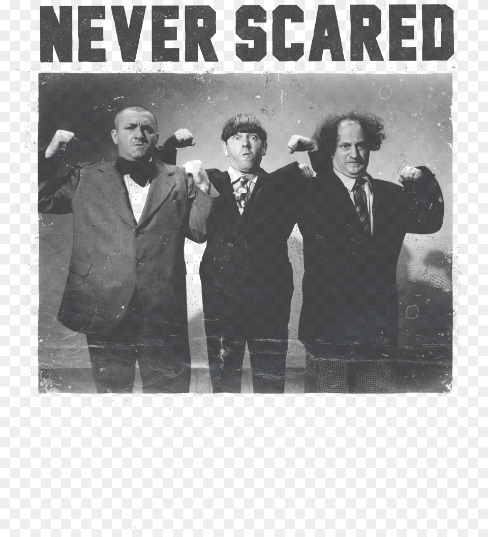 The Three Stooges Never Scared Kid39s T Shirt T Shirt, Clothing, Coat, Suit, Formal Wear Free Transparent Png