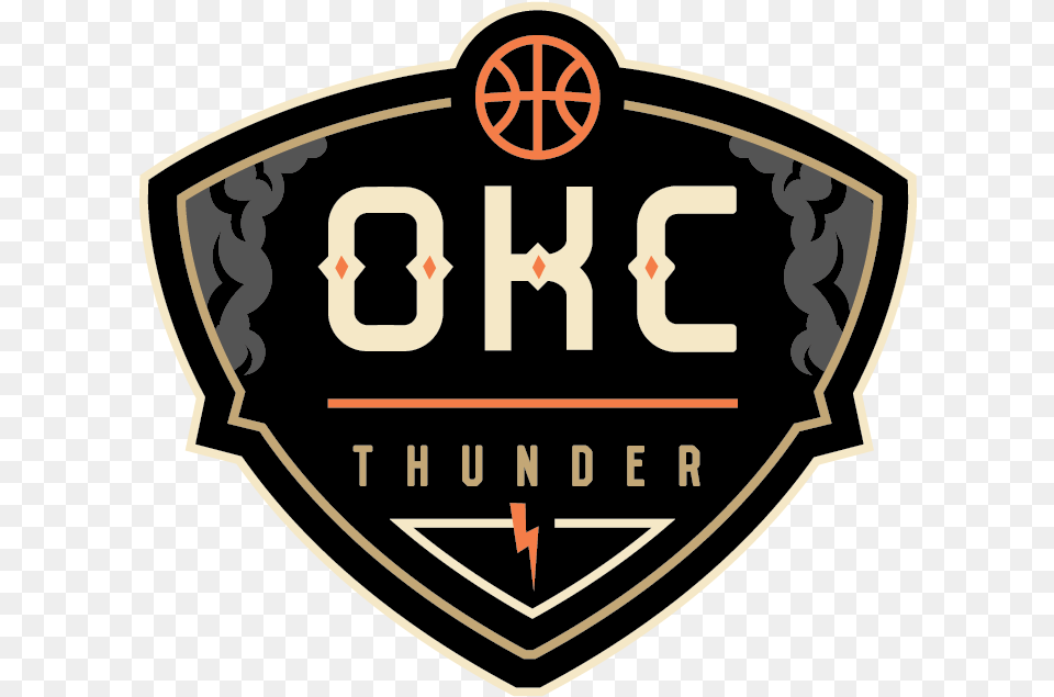 The Thunder Are An Nba Team With Star Power But They Oklahoma City Thunder Concept Logos, Badge, Symbol, Logo, Machine Png