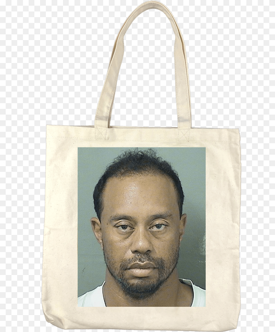 The Tiger Tote Tiger Woods Mugshot, Accessories, Person, Man, Male Png