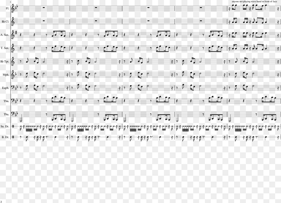 The Time Is Now Sheet Music 2 Of 4 Pages Document, Gray Free Transparent Png