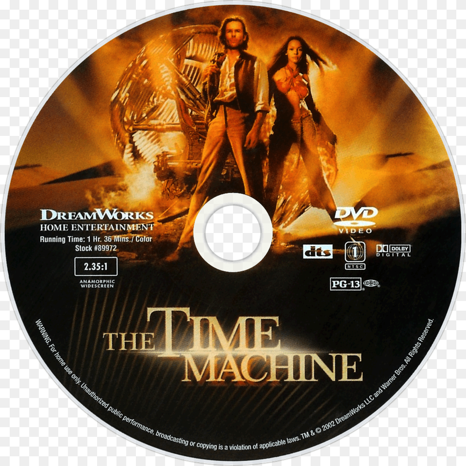 The Time Machine Dvd Disc Image Download Time Machine Dvd 2002, Disk, Adult, Person, Man Png