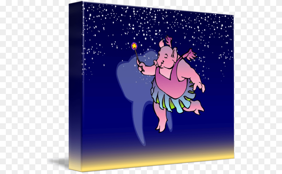 The Tooth Fairy Pig Cartoon, Baby, Person, Purple, Face Png