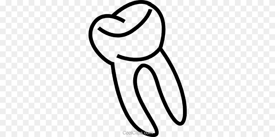 The Tooth Royalty Vector Clip Art Illustration, Accessories, Jewelry, Necklace Free Png