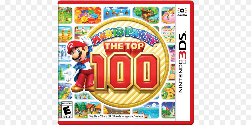 The Top 100 Box Art Mario Party The Top 100 Box Art, Game, Baby, Person, Super Mario Free Png