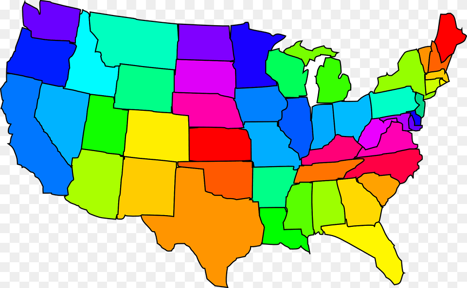 The Top Drone Friendly States May Surprise You, Chart, Map, Plot, Art Free Png