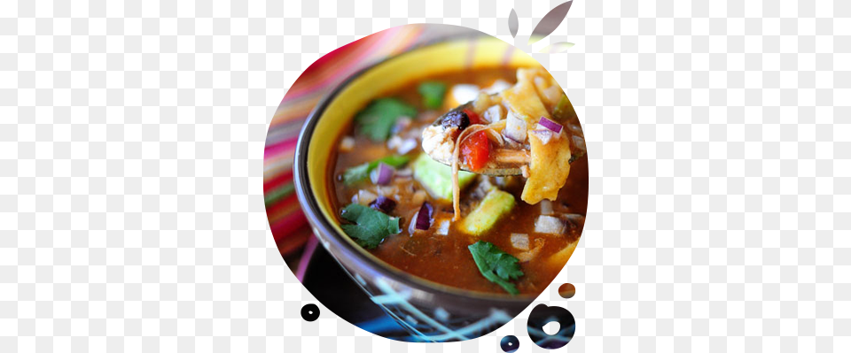 The Tortilla Soup Or Sopa De Tortilla Is A Mexican Tortilla Soup, Bowl, Curry, Dish, Food Free Png