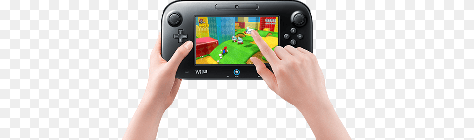 The Touchscreen Gamepad Gives You Some Special Abilities Wii Party U Selects Game, Electronics, Adult, Female, Person Free Transparent Png