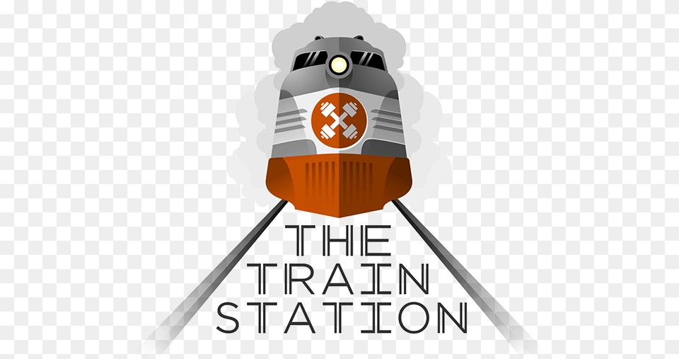 The Train Station Logo Train Station Logo Design, Railway, Transportation, Vehicle Free Png