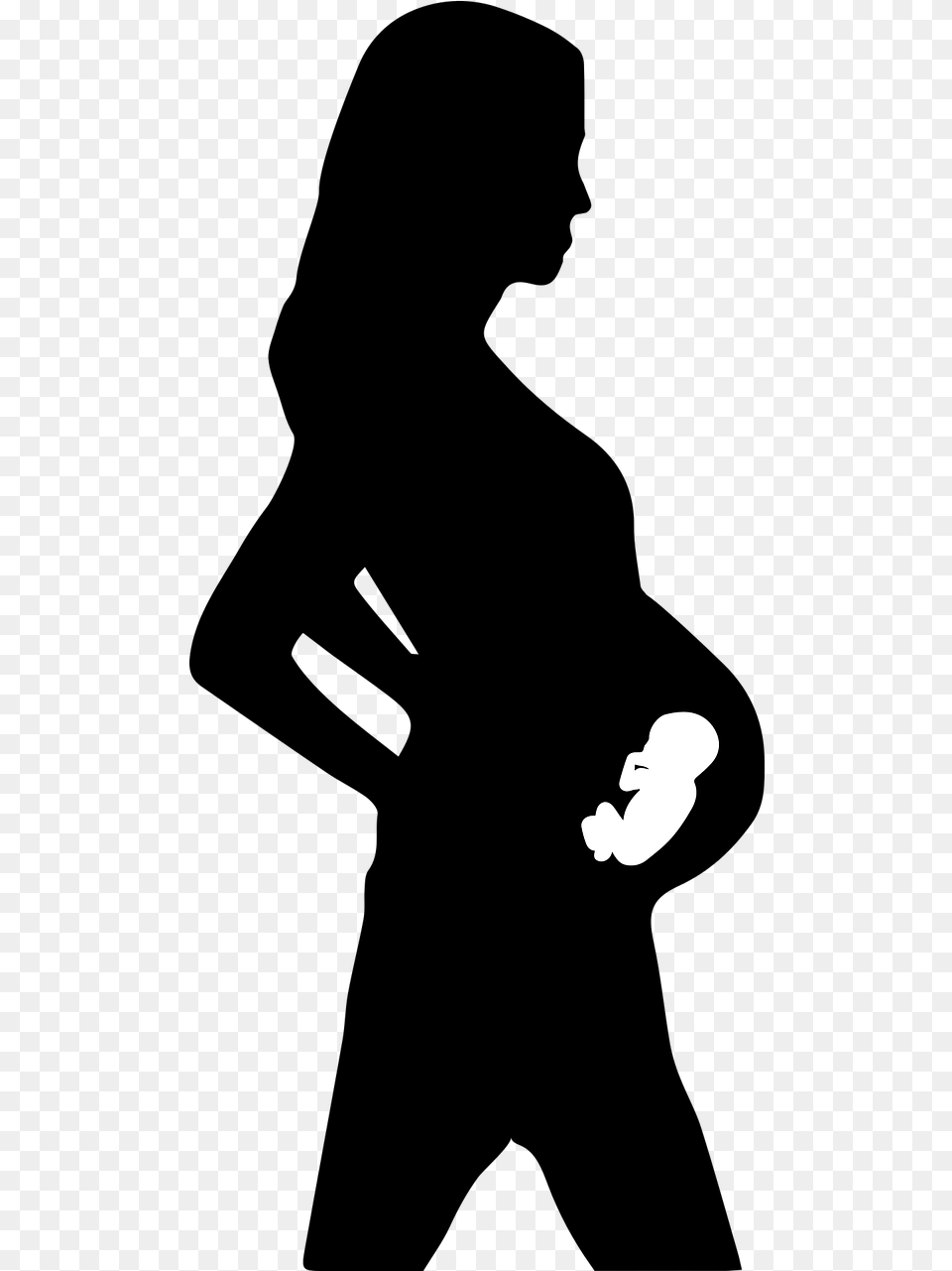 The Transition To Motherhood For Therapists Pregnant Woman Silhouette Background, Logo, Baby, Person Free Transparent Png