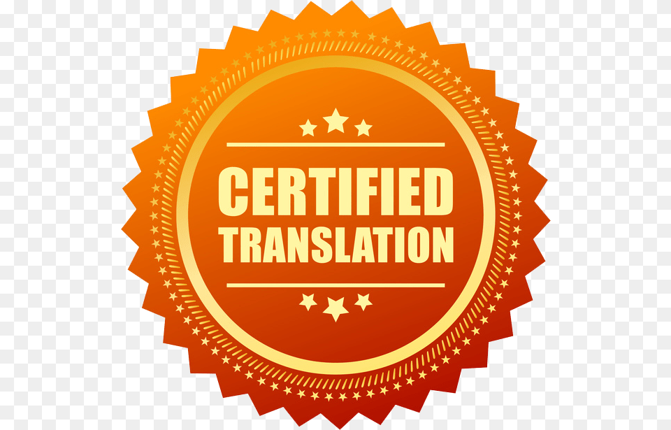 The Translation And A Stamp And Seal Of Certification Fda Approved Icon, Badge, Logo, Symbol, First Aid Free Transparent Png