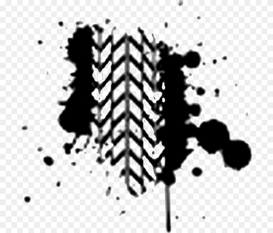 The Tread Of A Tire Or Track Refers To The Rubber On Mud Tire Track Clipart, Nature, Outdoors, Stencil, Person Free Png Download
