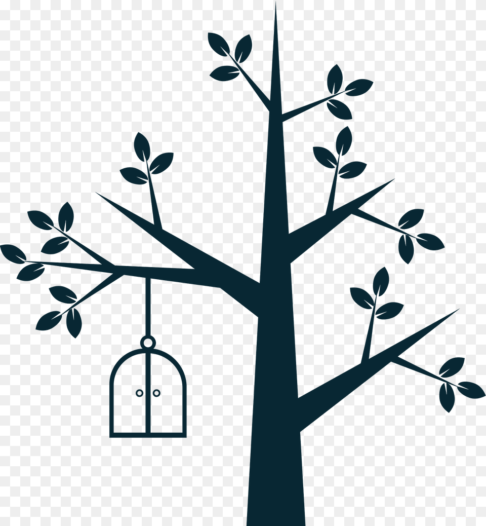 The Tree Clipart, Green, Cross, Symbol, Art Png Image