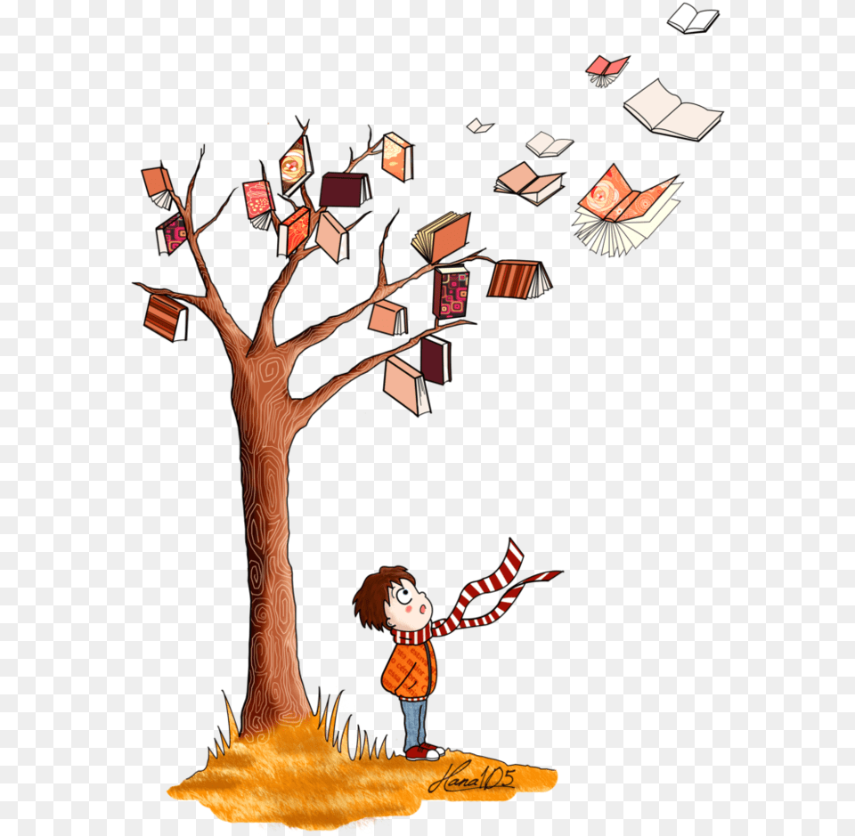 The Tree Of Books By Hana Book Tree Summer Reading Tree Books, People, Person, Baby, Art Free Transparent Png